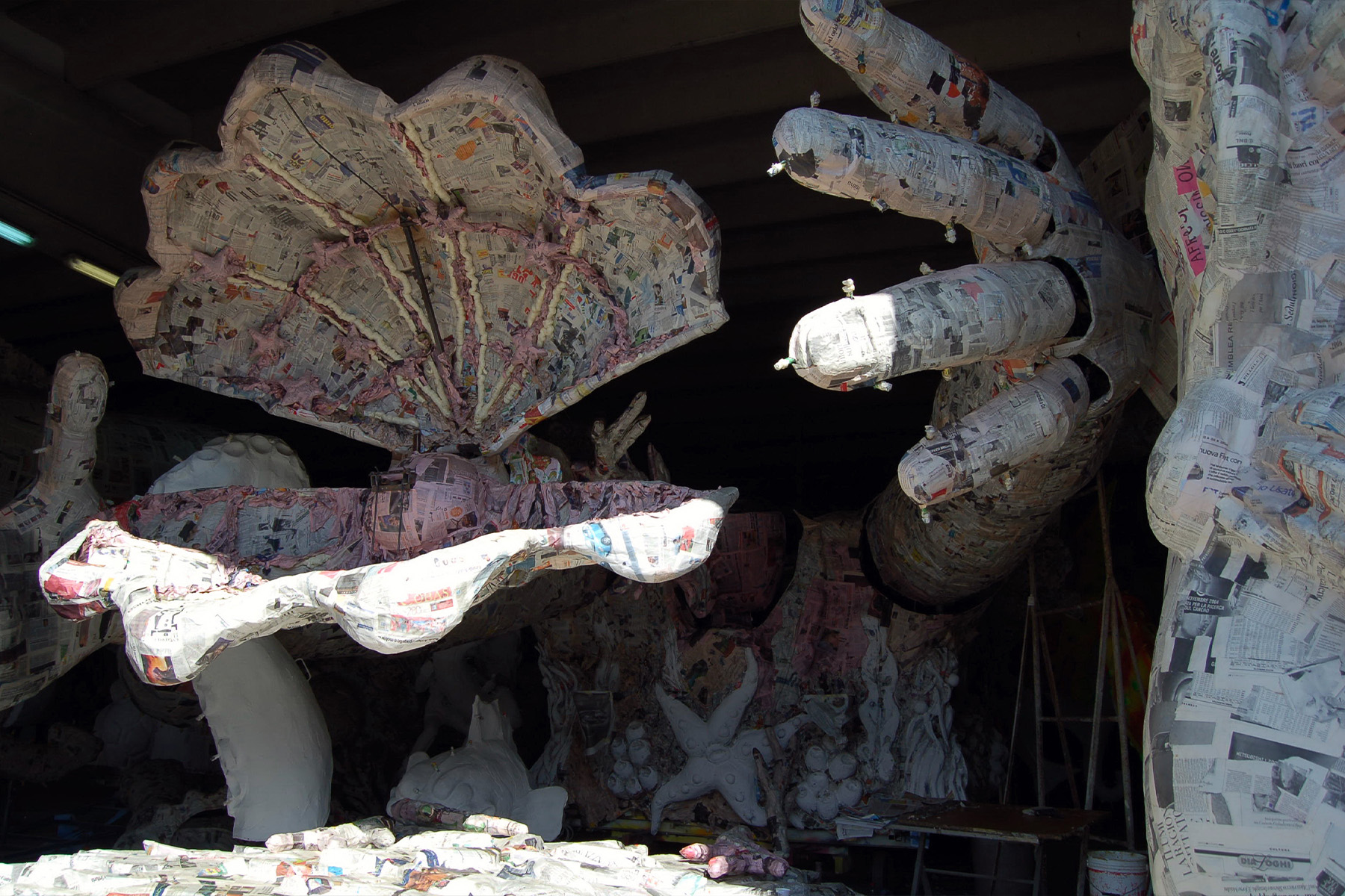 Realizzazione dei carri allegorici di Carnevale a Termini Imerese