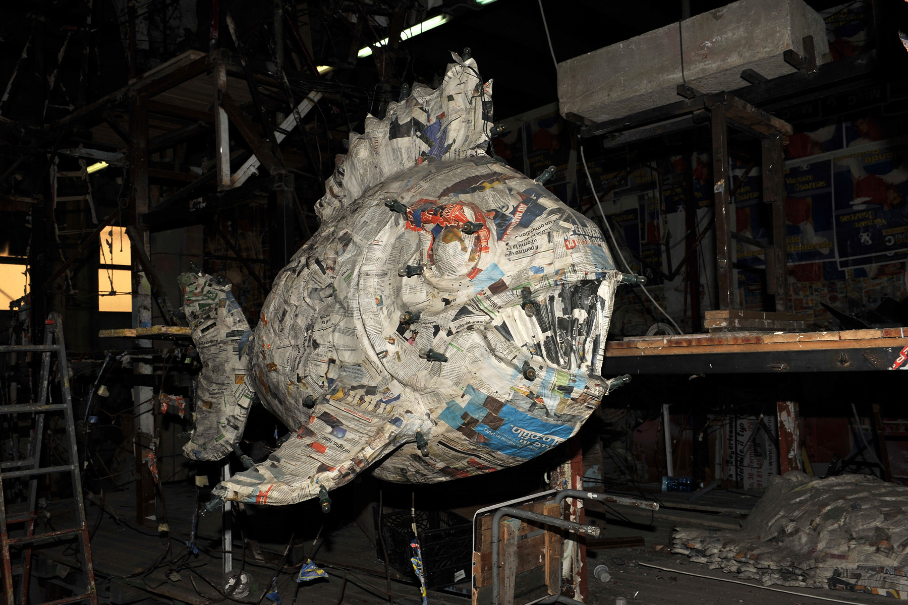 Realizzazione dei carri allegorici di Carnevale a Termini Imerese