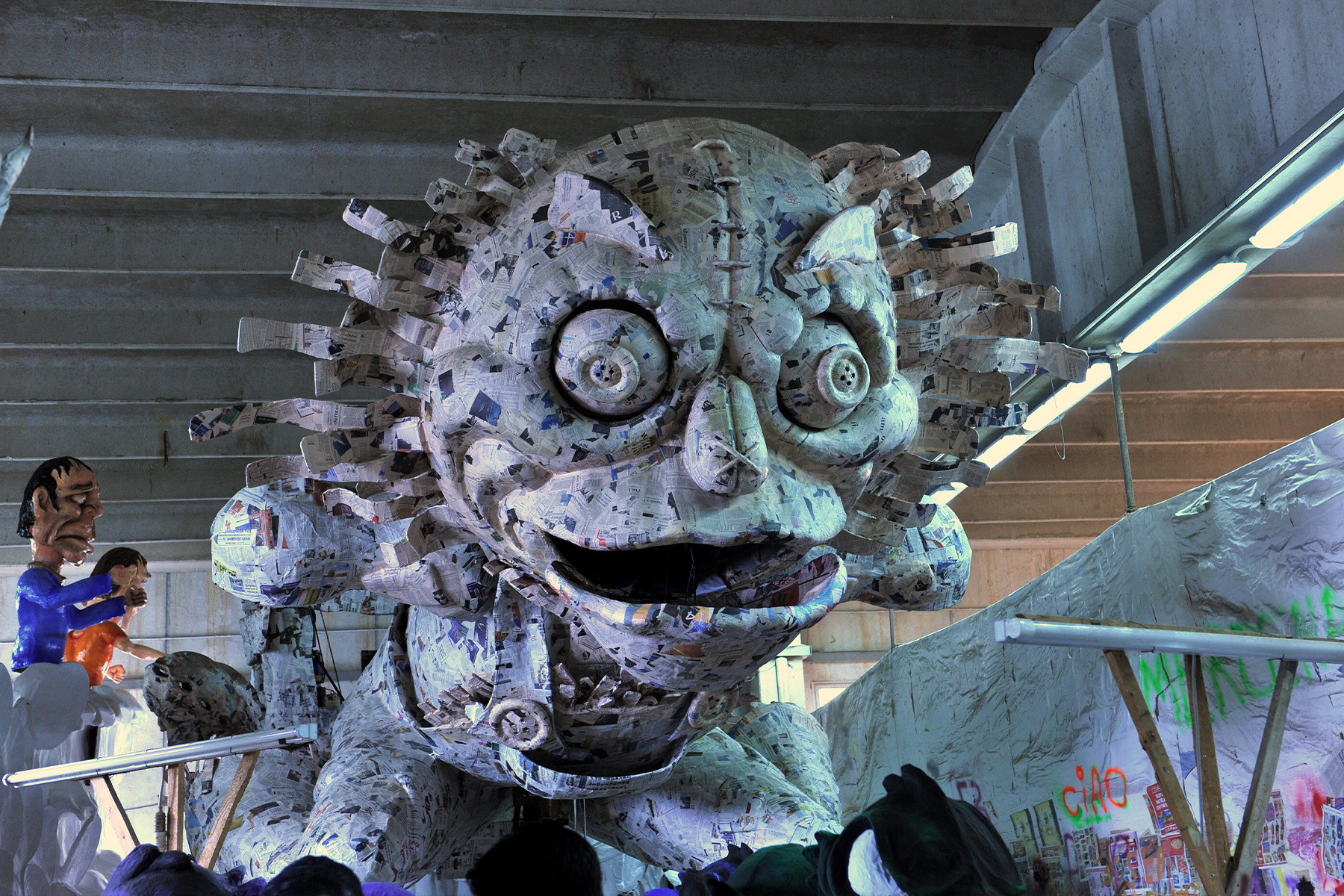 Realizzazione dei carri allegorici di Carnevale a Termini Imerese